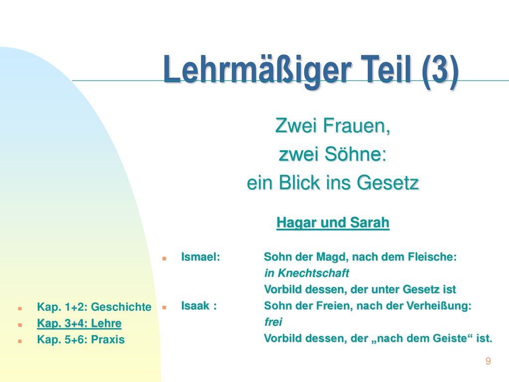 Lehrmäßiger Teil (3) Zwei Frauen, zwei Söhne: ein Blick ins Gesetz