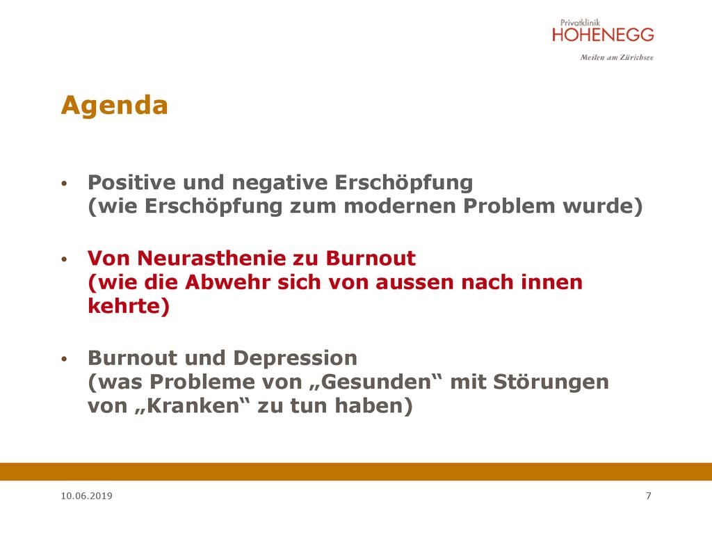 Agenda Positive und negative Erschöpfung (wie Erschöpfung zum modernen Problem wurde)