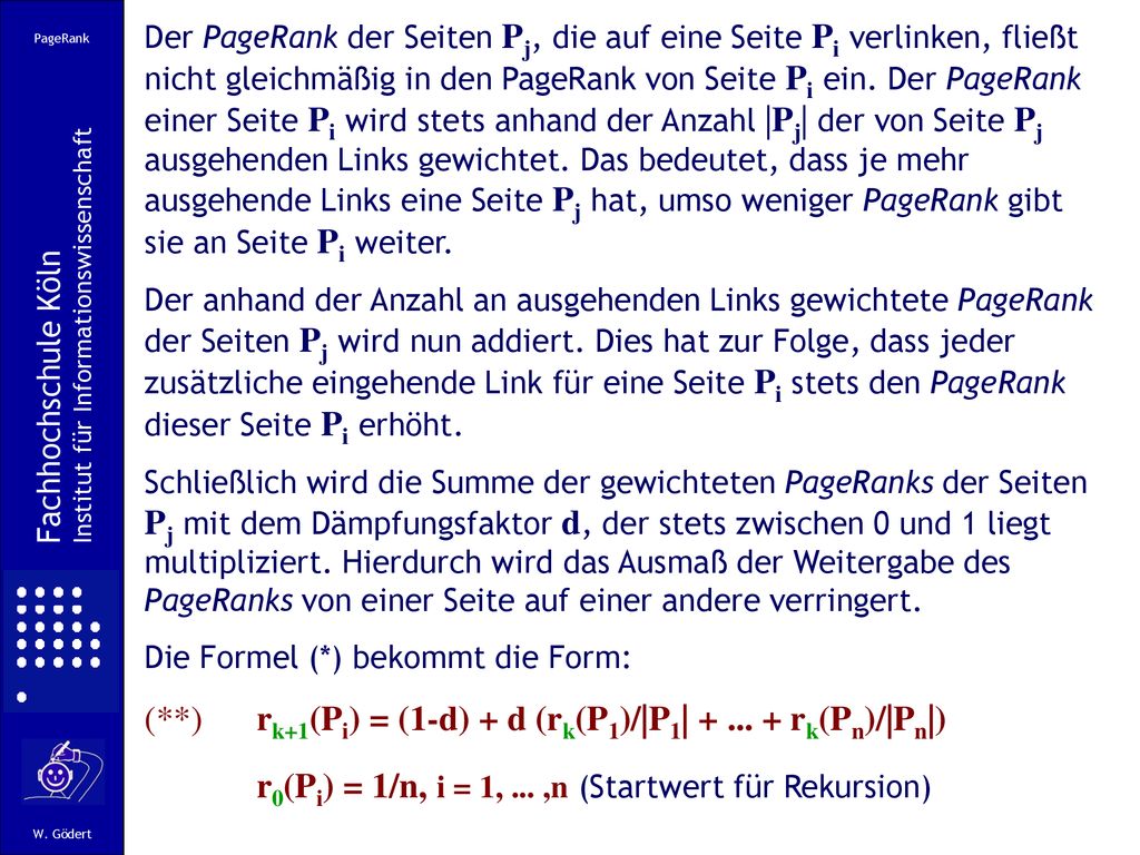 r0(Pi) = 1/n, i = 1, ... ,n (Startwert für Rekursion)