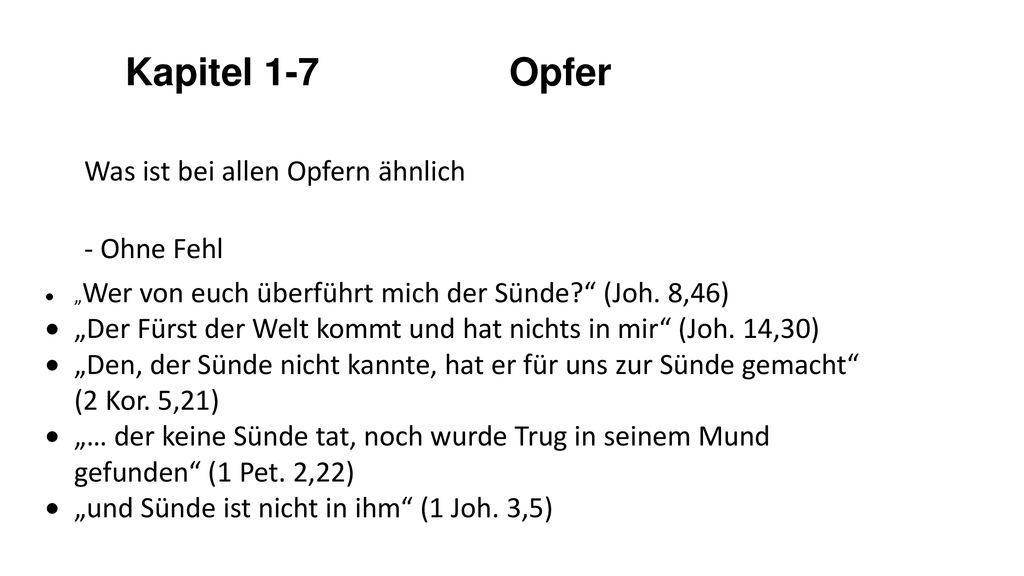 Kapitel 1-7 Opfer Was ist bei allen Opfern ähnlich - Ohne Fehl