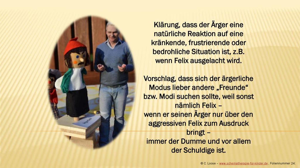 immer der Dumme und vor allem der Schuldige ist.