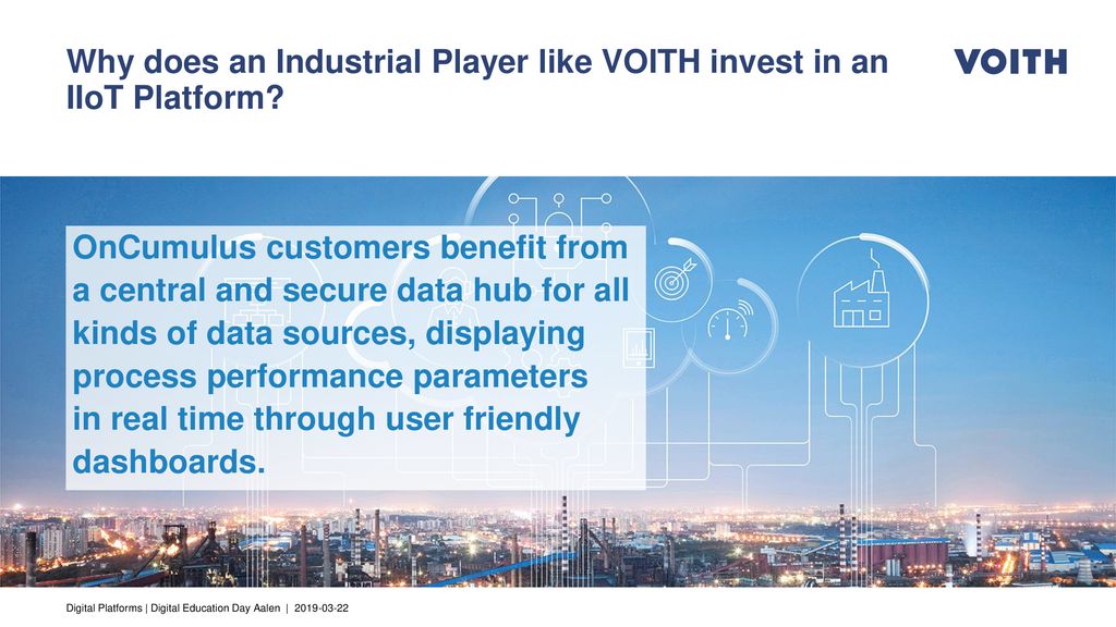 Why does an Industrial Player like VOITH invest in an IIoT Platform