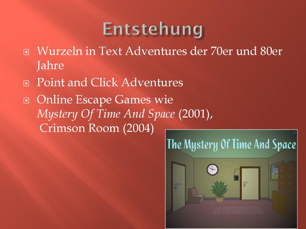 Entstehung Wurzeln in Text Adventures der 70er und 80er Jahre