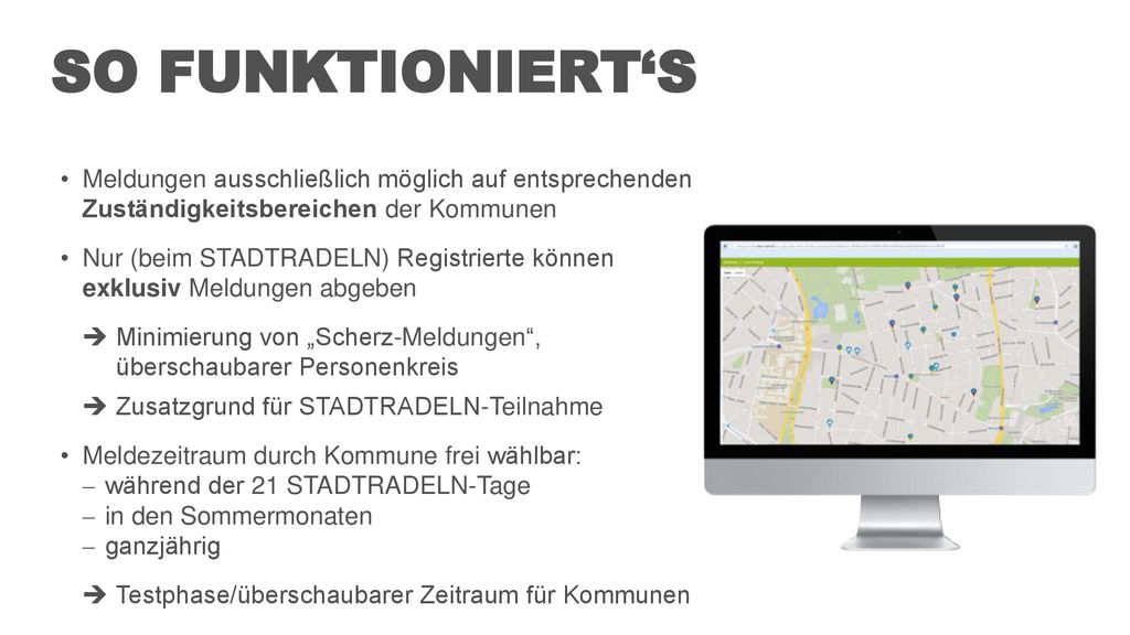 So funktioniert‘s Meldungen ausschließlich möglich auf entsprechenden Zuständigkeitsbereichen der Kommunen.