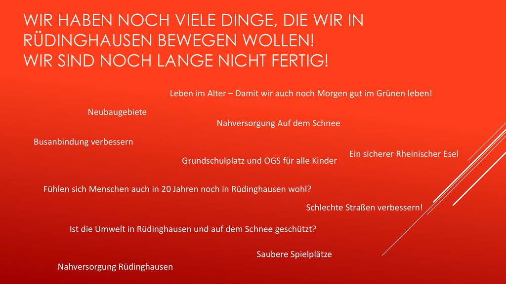 Wir haben noch viele Dinge, die wir in Rüdinghausen bewegen wollen
