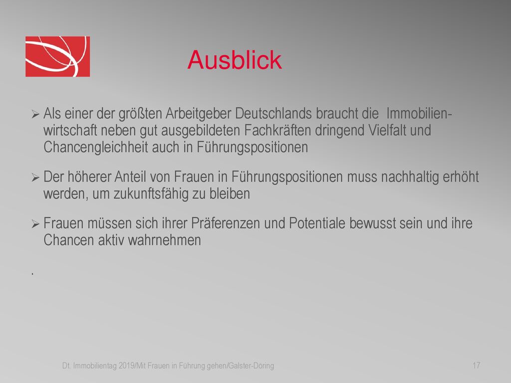 Dt. Immobilientag 2019/Mit Frauen in Führung gehen/Galster-Döring