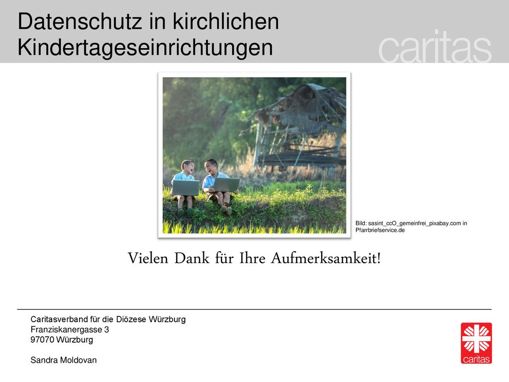 Datenschutz in kirchlichen Kindertageseinrichtungen