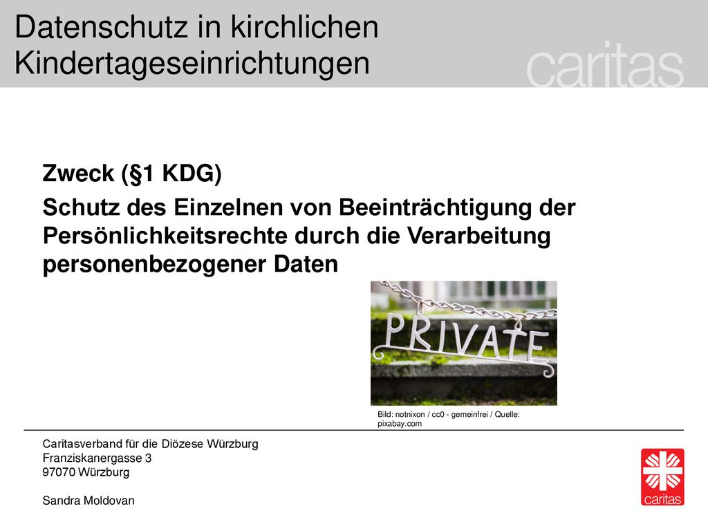 Datenschutz in kirchlichen Kindertageseinrichtungen