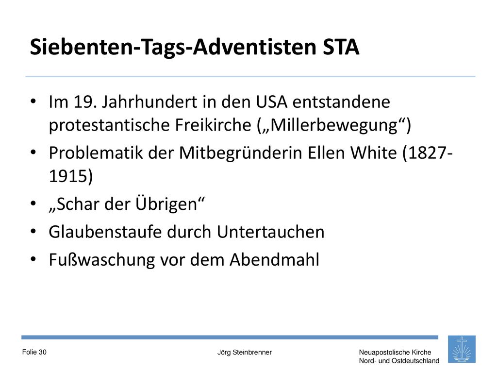 Siebenten-Tags-Adventisten STA