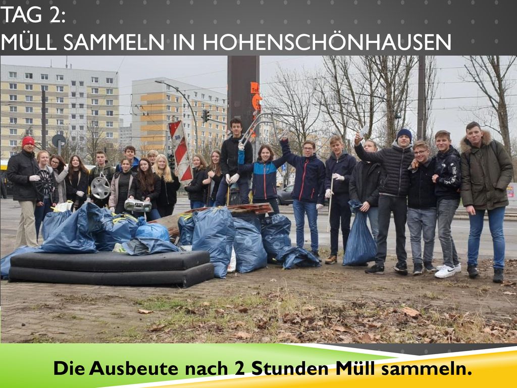 Tag 2: Müll sammeln in Hohenschönhausen