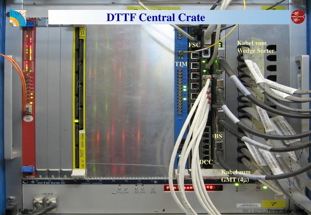DTTF Central Crate Kabel vom Wedge Sorter FSC TIM BS DCC