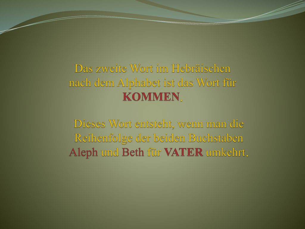 Dieses Wort entsteht, wenn man die Reihenfolge der beiden Buchstaben