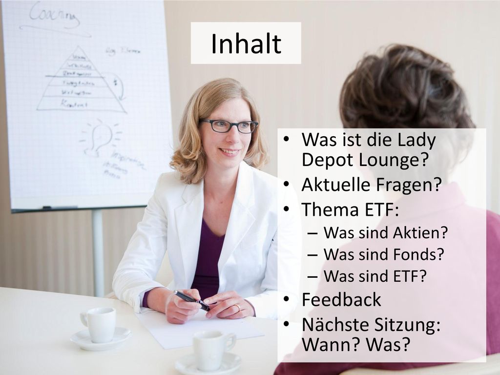 Inhalt Was ist die Lady Depot Lounge Aktuelle Fragen Thema ETF:
