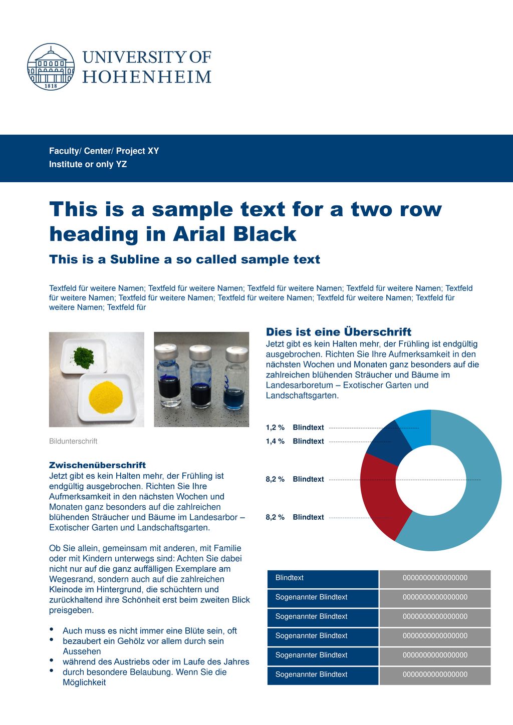 This is a sample text for a two row heading in Arial Black
