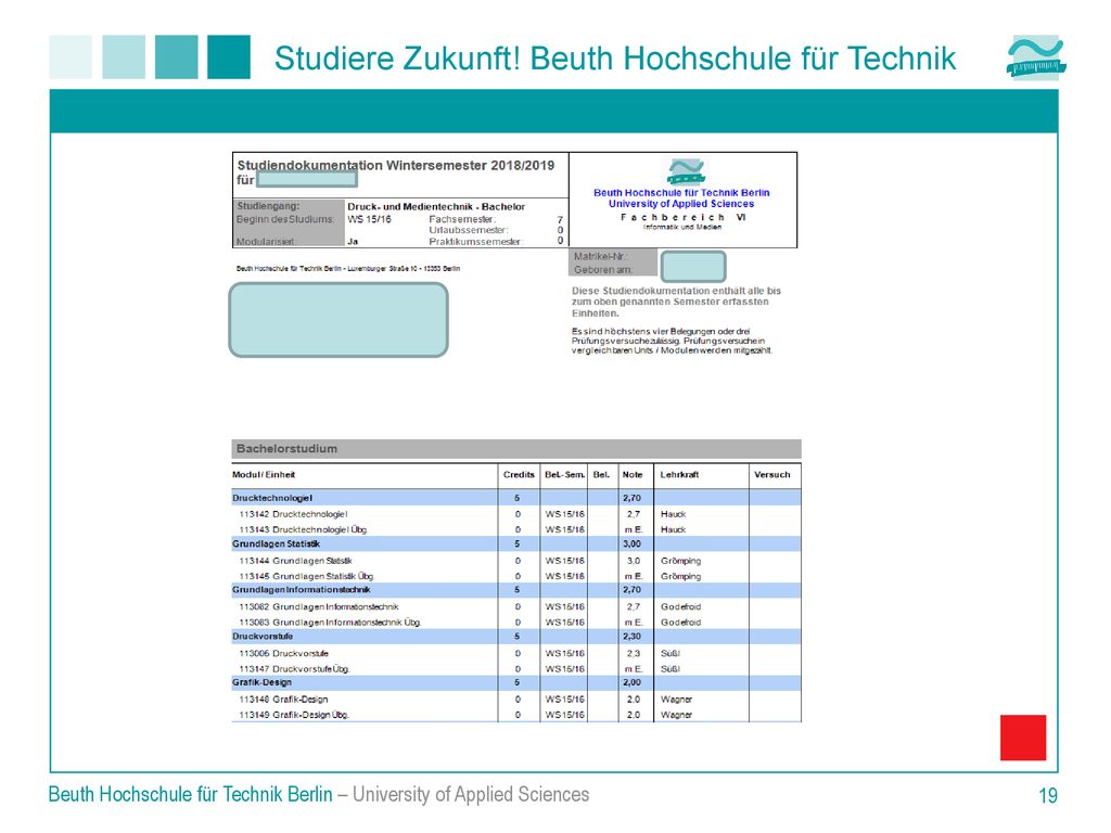 Beuth Hochschule für Technik Berlin – University of Applied Sciences