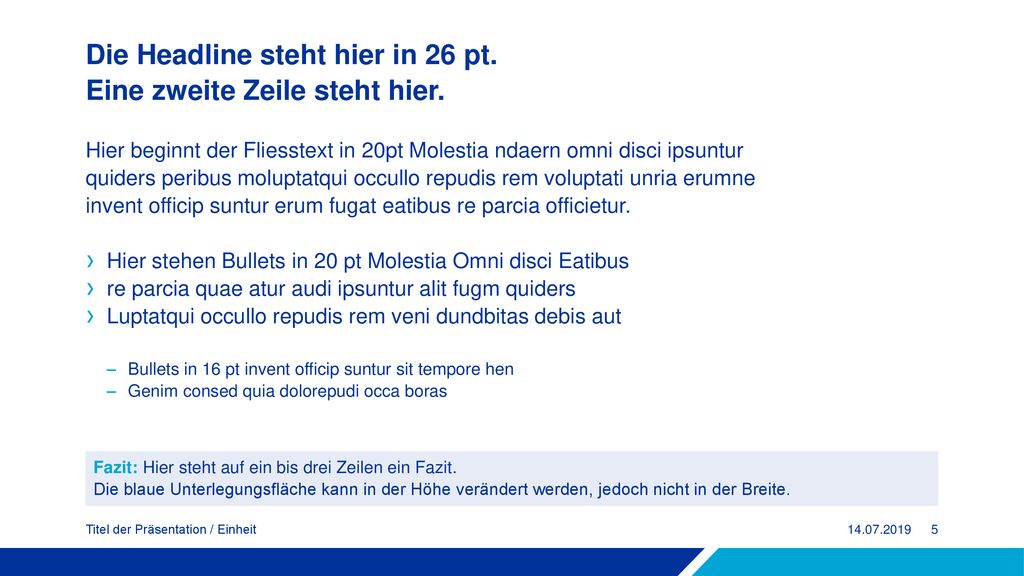 Die Headline steht hier in 26 pt. Eine zweite Zeile steht hier.