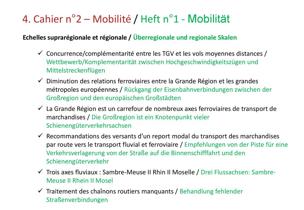 4. Cahier n°2 – Mobilité / Heft n°1 - Mobilität