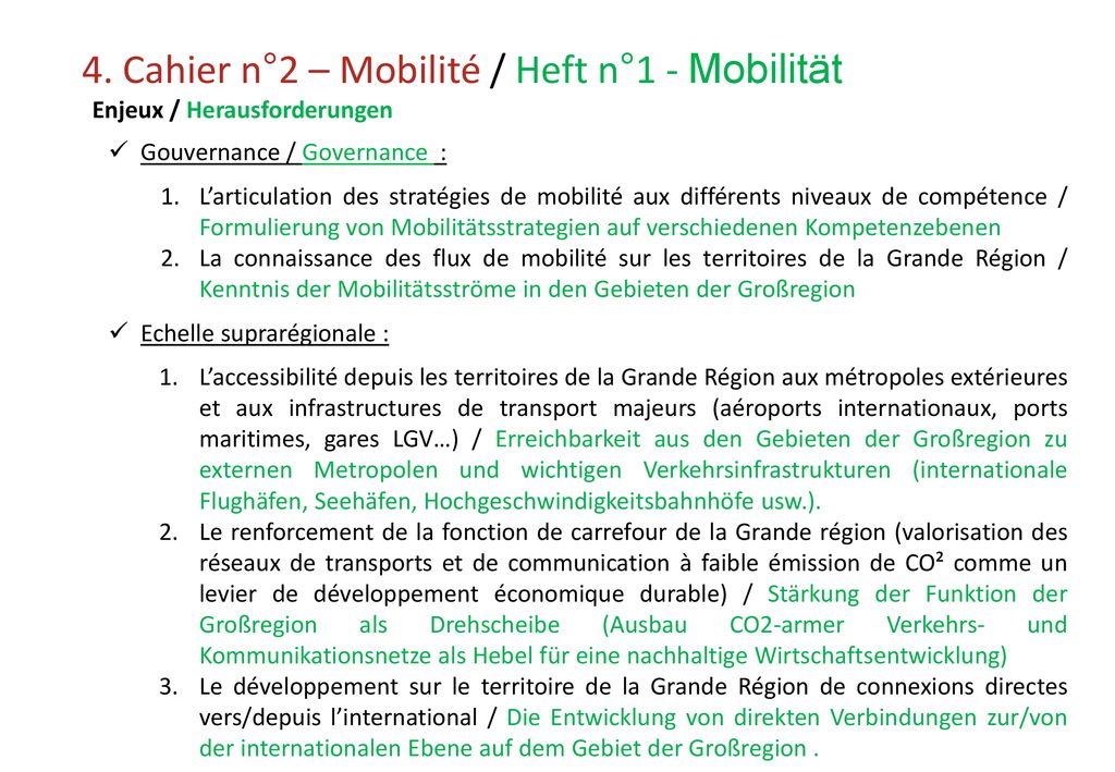 4. Cahier n°2 – Mobilité / Heft n°1 - Mobilität