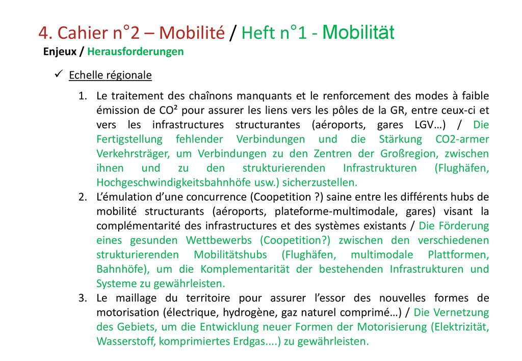 4. Cahier n°2 – Mobilité / Heft n°1 - Mobilität