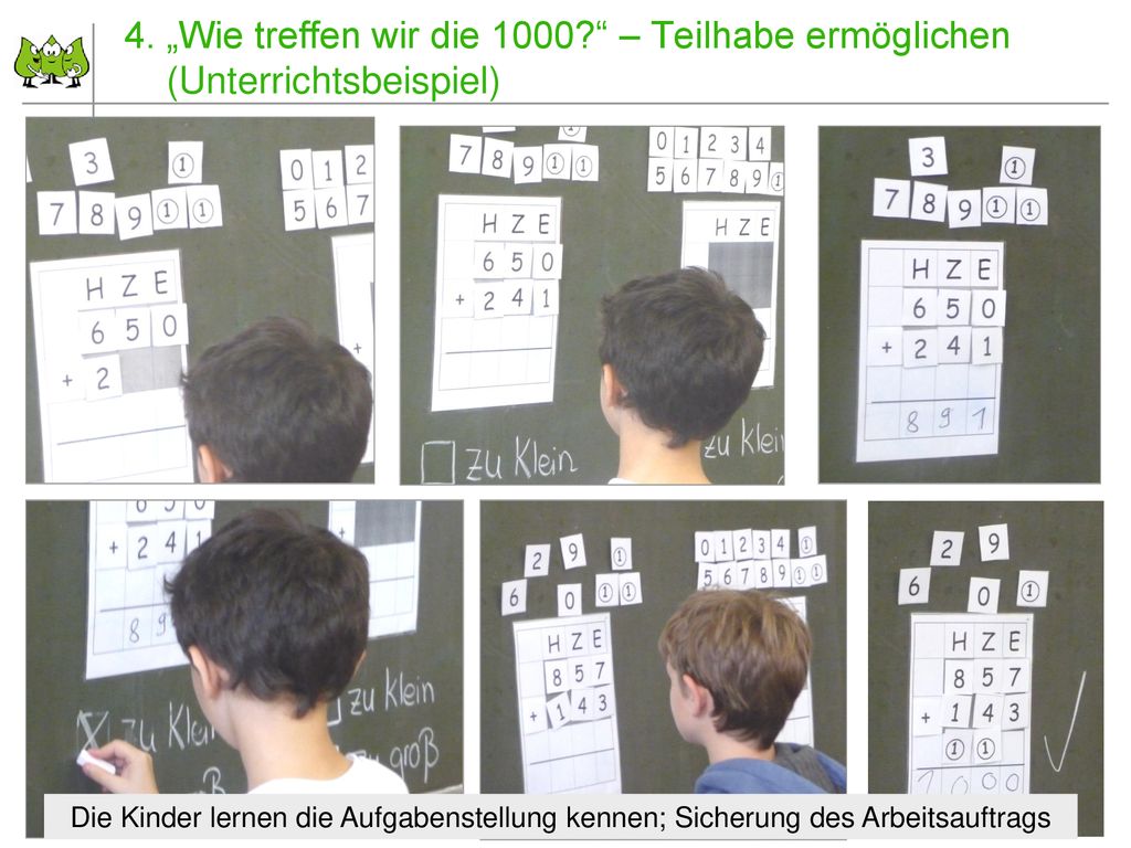4. „Wie treffen wir die 1000 – Teilhabe ermöglichen (Unterrichtsbeispiel)