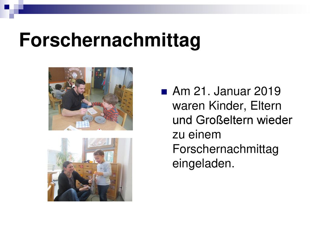 Forschernachmittag Am 21.
