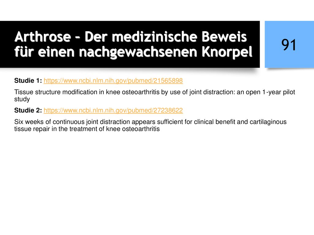 Arthrose – Der medizinische Beweis für einen nachgewachsenen Knorpel