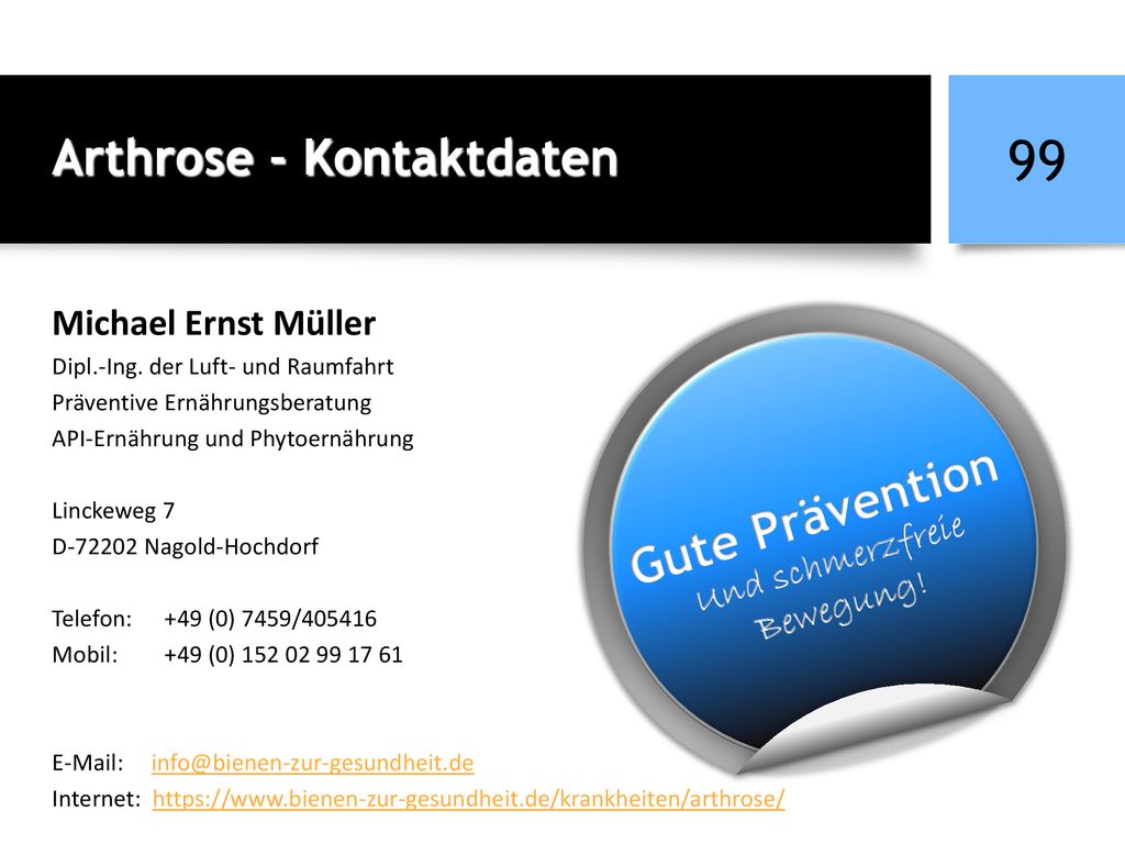 Und schmerzfreie Bewegung!