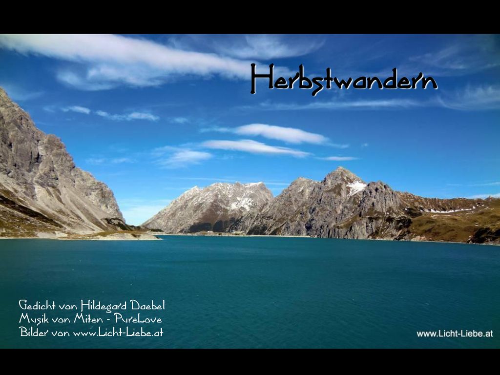 Herbstwandern Gedicht von Hildegard Daebel Musik von Miten - PureLove