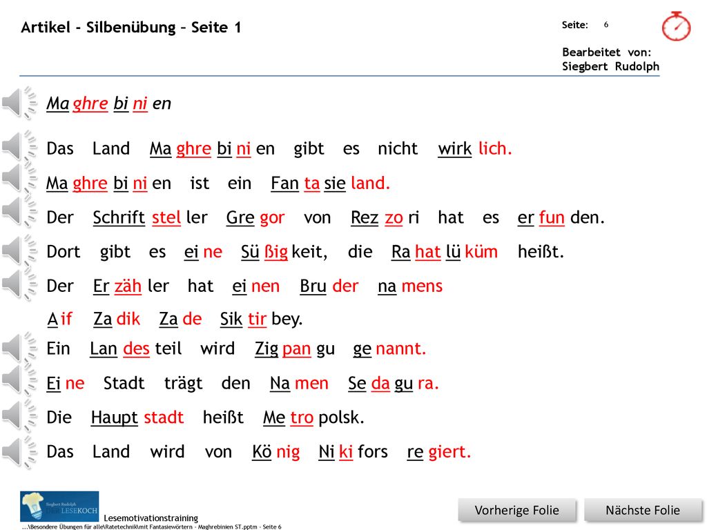 Ma ghre bi ni en Das Land Ma ghre bi ni en gibt es nicht wirk lich. Ma