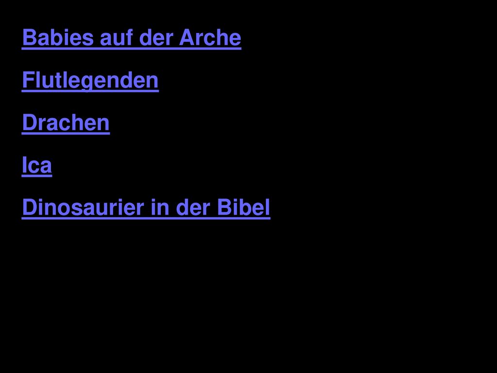 Babies auf der Arche Flutlegenden Drachen Ica Dinosaurier in der Bibel