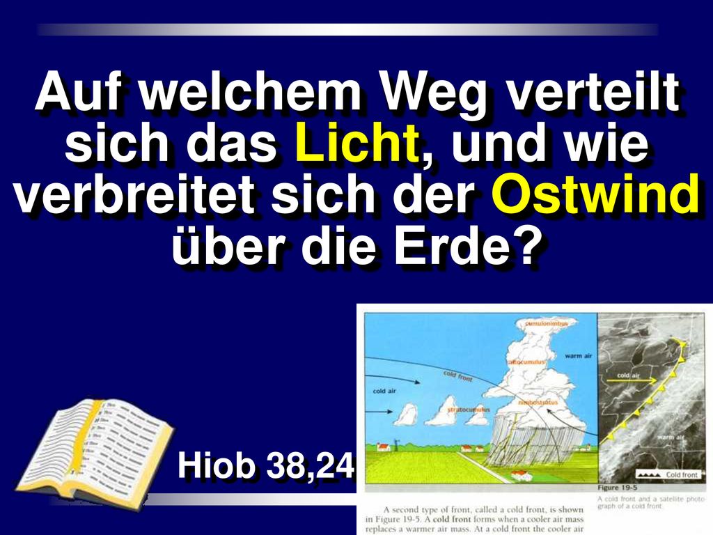 Auf welchem Weg verteilt sich das Licht, und wie verbreitet sich der Ostwind über die Erde