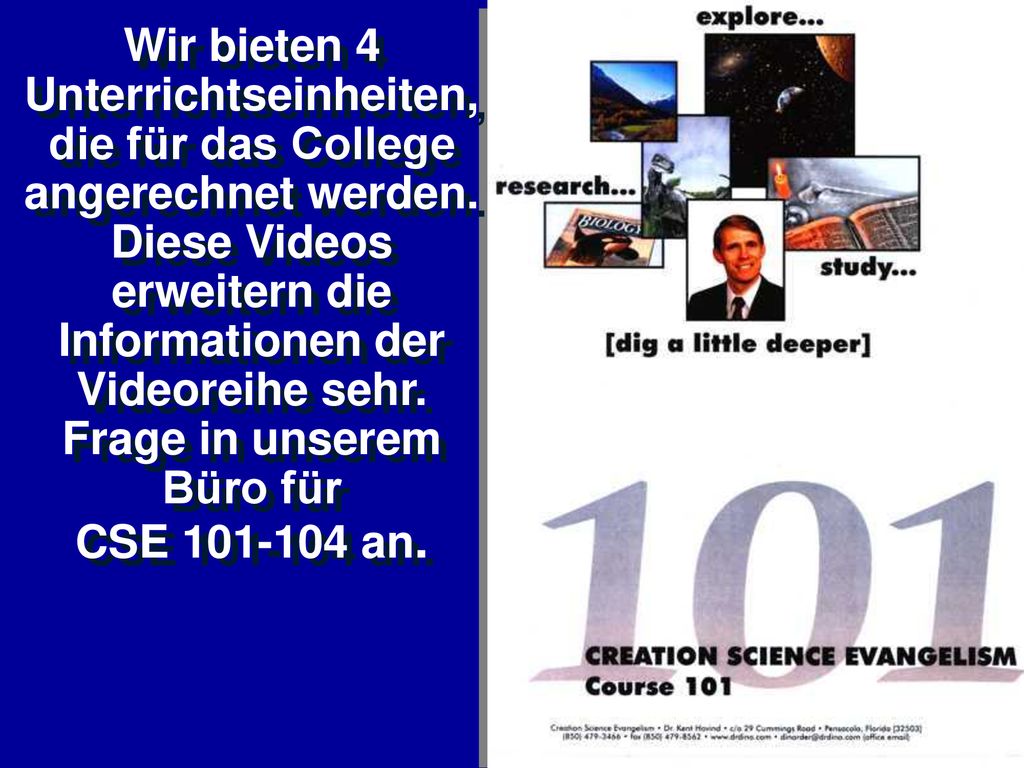 Diese Videos erweitern die Informationen der Videoreihe sehr.