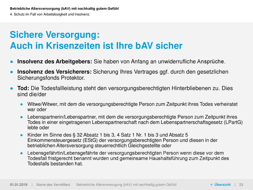 Sichere Versorgung: Auch in Krisenzeiten ist Ihre bAV sicher
