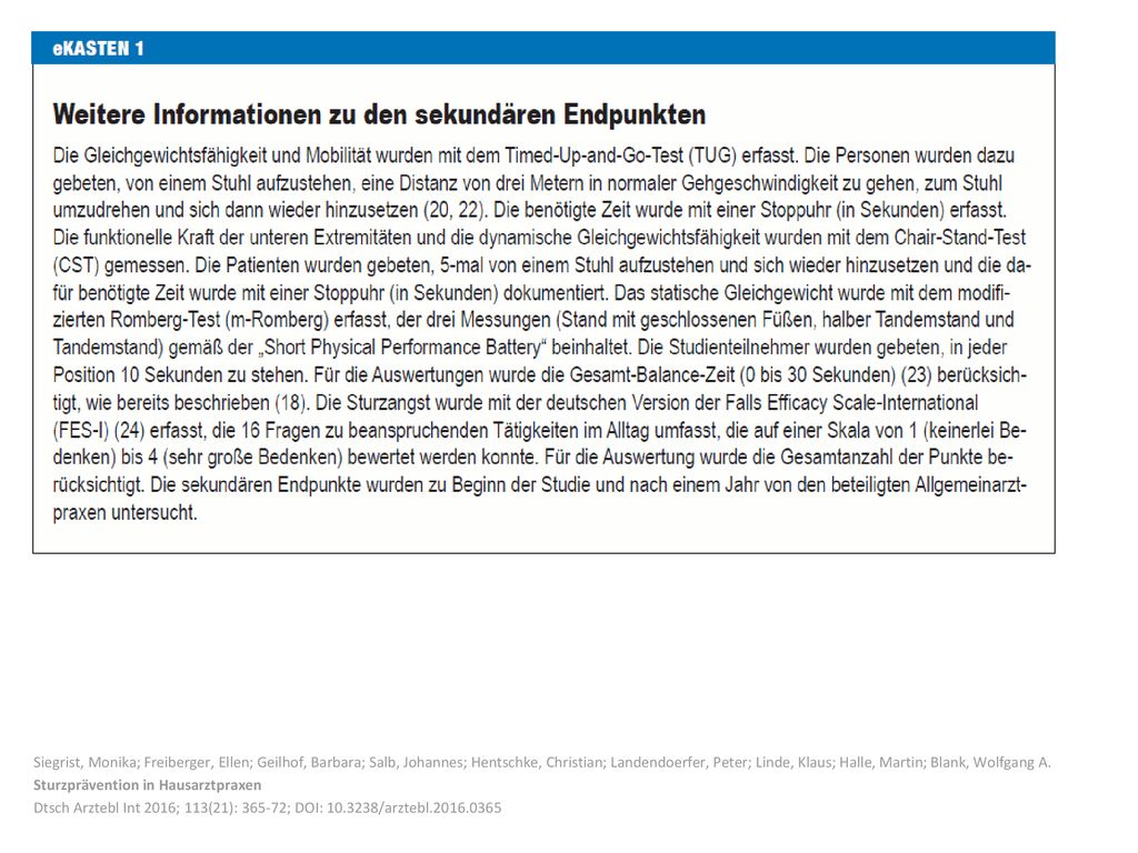 Siegrist, Monika; Freiberger, Ellen; Geilhof, Barbara; Salb, Johannes; Hentschke, Christian; Landendoerfer, Peter; Linde, Klaus; Halle, Martin; Blank, Wolfgang A.