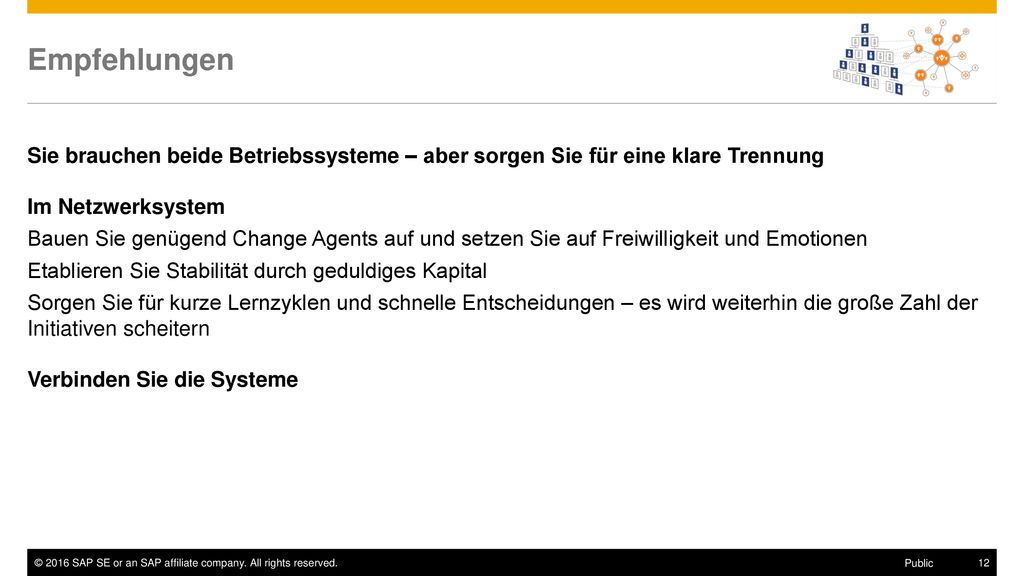 Empfehlungen Sie brauchen beide Betriebssysteme – aber sorgen Sie für eine klare Trennung. Im Netzwerksystem.