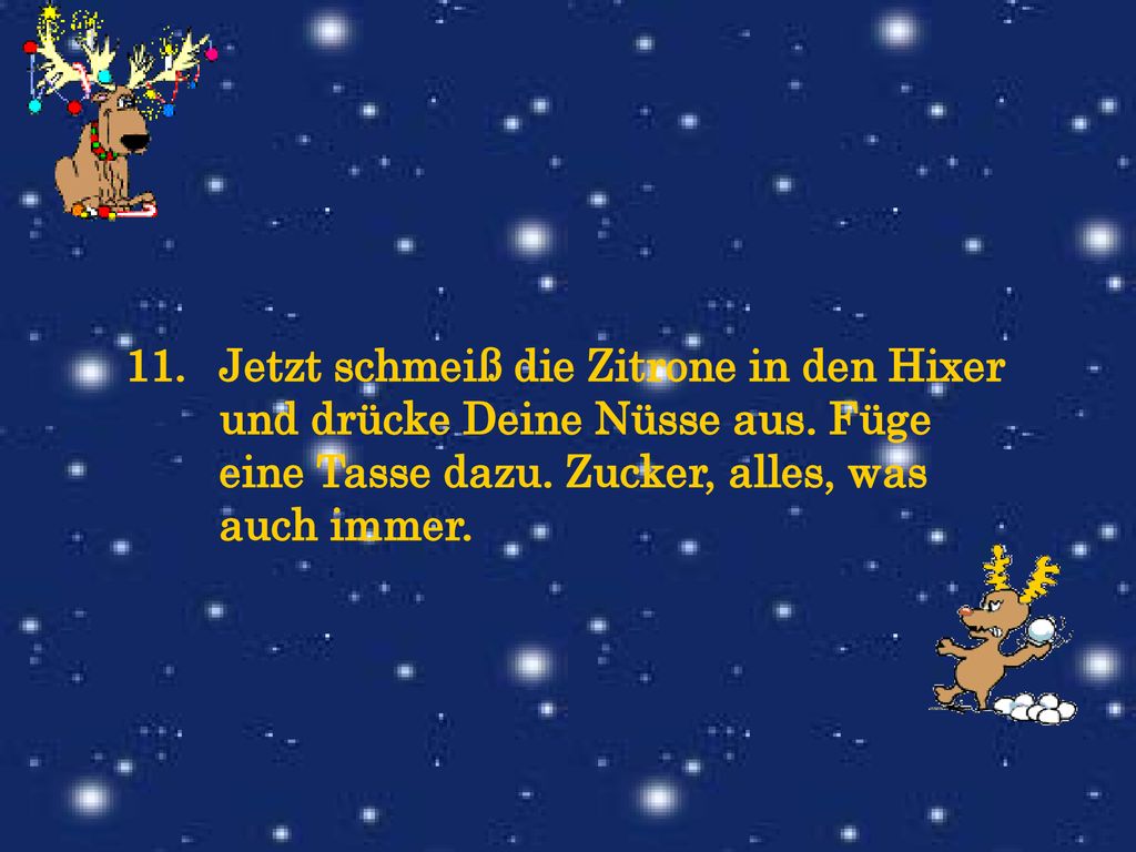 Jetzt schmeiß die Zitrone in den Hixer und drücke Deine Nüsse aus