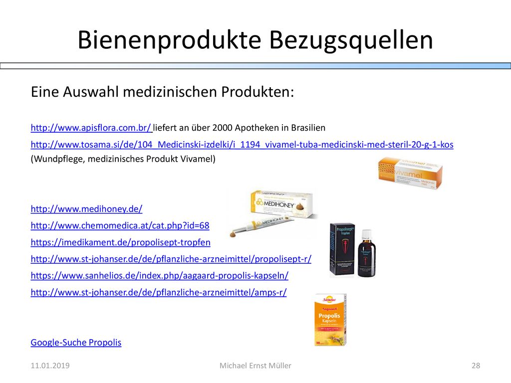 Bienenprodukte Bezugsquellen