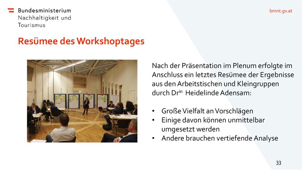 Resümee des Workshoptages