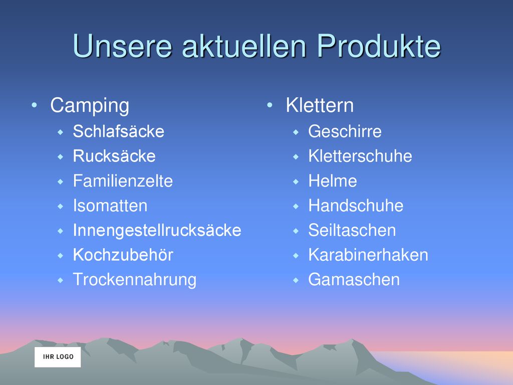 Unsere aktuellen Produkte