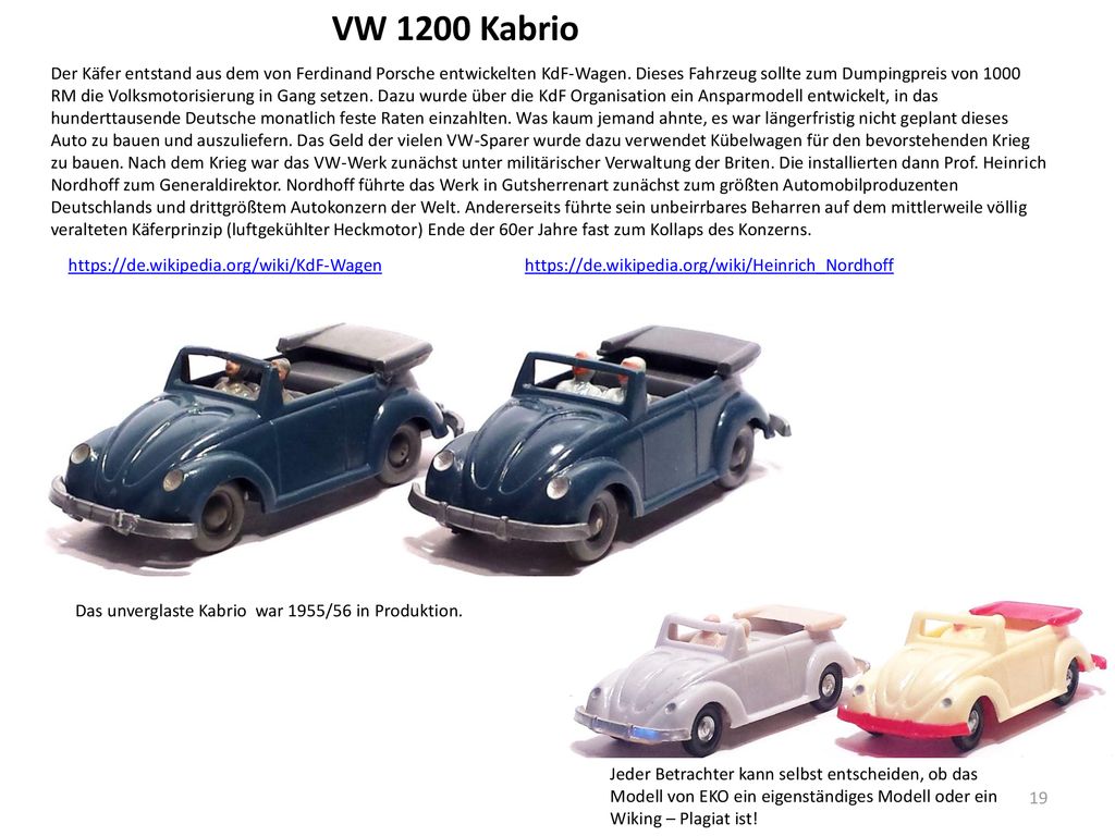 VW 1200 Kabrio