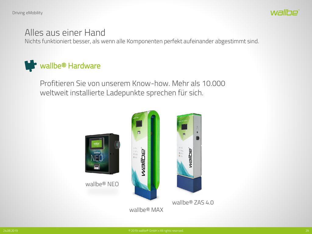 Driving eMobility Alles aus einer Hand Nichts funktioniert besser, als wenn alle Komponenten perfekt aufeinander abgestimmt sind.