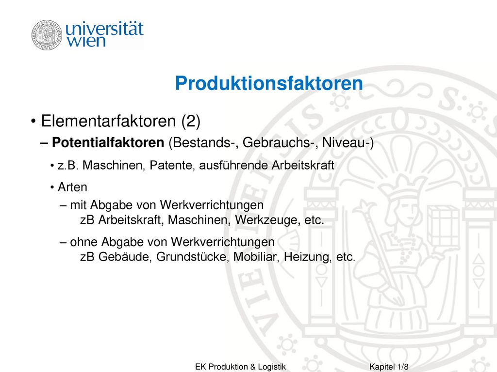 Produktionsfaktoren Elementarfaktoren (2)
