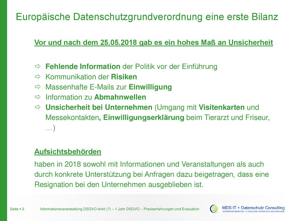 Vor und nach dem gab es ein hohes Maß an Unsicherheit