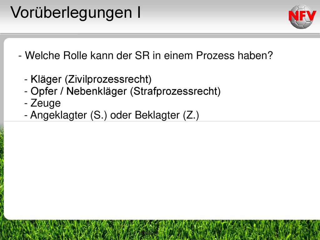 Vorüberlegungen I - Welche Rolle kann der SR in einem Prozess haben