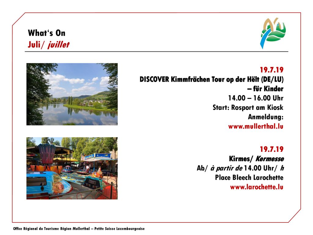DISCOVER Kimmfrächen Tour op der Hëlt (DE/LU) – für Kinder – Uhr. Start: Rosport am Kiosk.