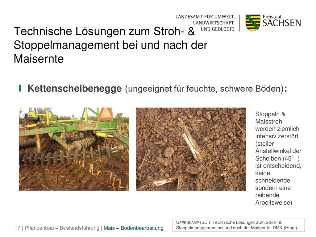 Technische Lösungen zum Stroh- & Stoppelmanagement bei und nach der Maisernte