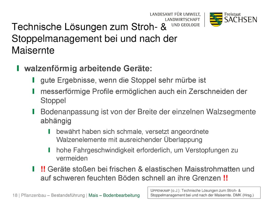 Technische Lösungen zum Stroh- & Stoppelmanagement bei und nach der Maisernte