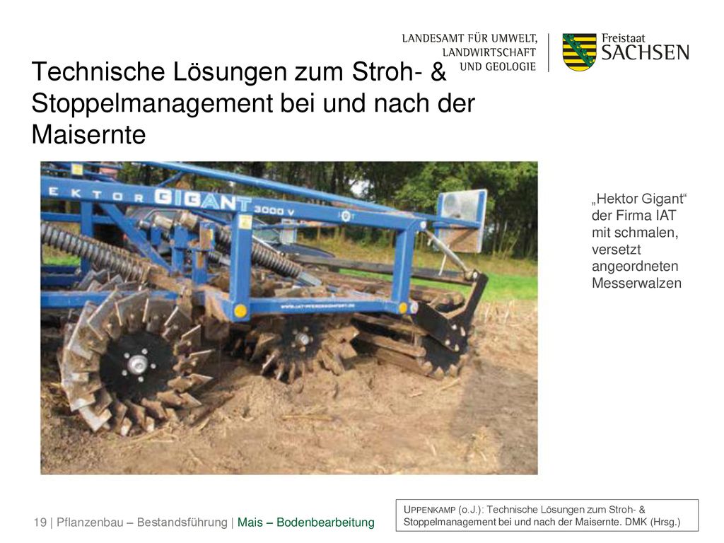 Technische Lösungen zum Stroh- & Stoppelmanagement bei und nach der Maisernte