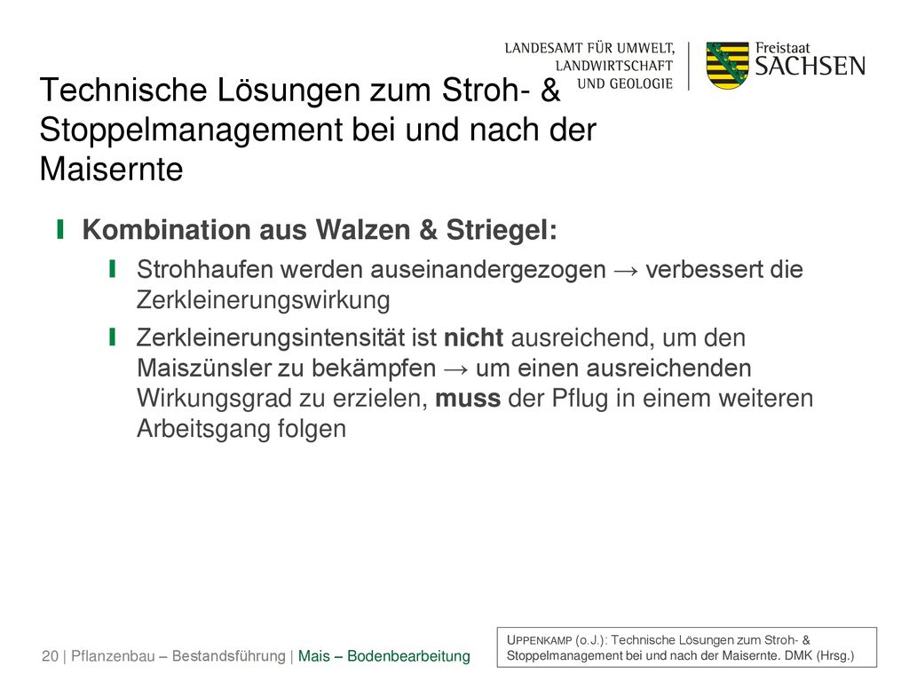 Technische Lösungen zum Stroh- & Stoppelmanagement bei und nach der Maisernte