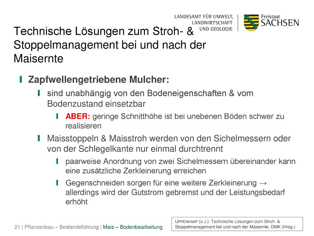 Technische Lösungen zum Stroh- & Stoppelmanagement bei und nach der Maisernte